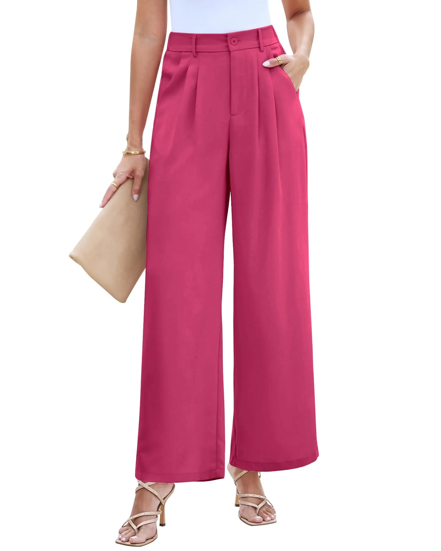 Women's High-Waisted Wide Leg Pants