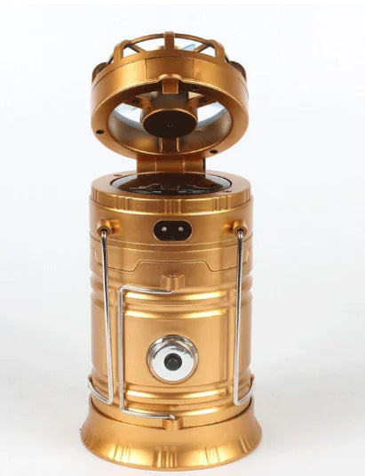 Outdoor Camping Gear: Long-lasting Lantern & Solar Fan